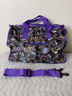 Kuromi Fold Up Duffel Bag Travel Bag Shoulder Bag New
